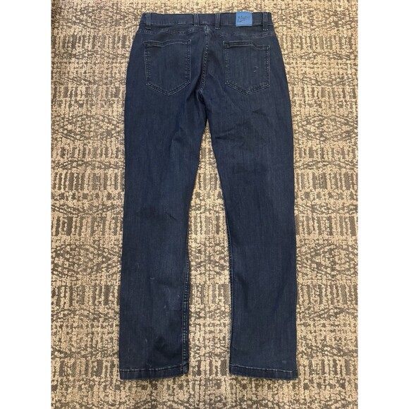 Mugsy Studio Blues Flex Stretch Jeans Mens 34x30 Dark Wash Slim Fit  Denim - Picture 9 of 12